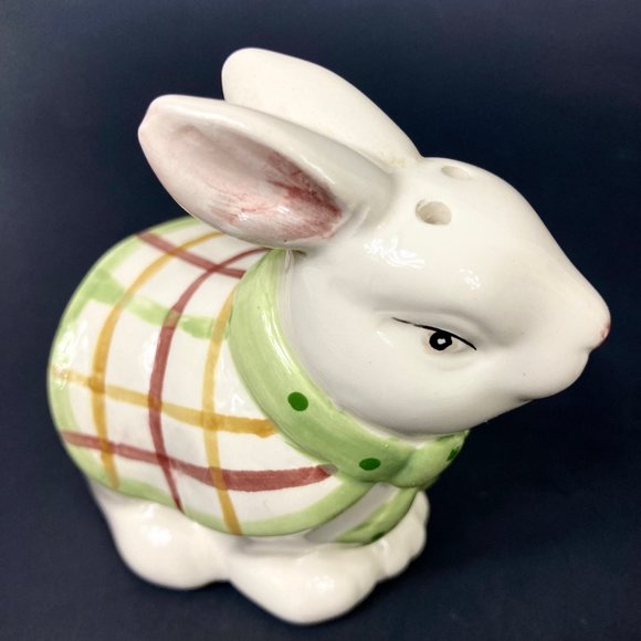 VTG Hand Painted Ceramic Bunny Salt & Pepper Shaker Set, 80's Cottage Core Retd - Picture 16 of 17